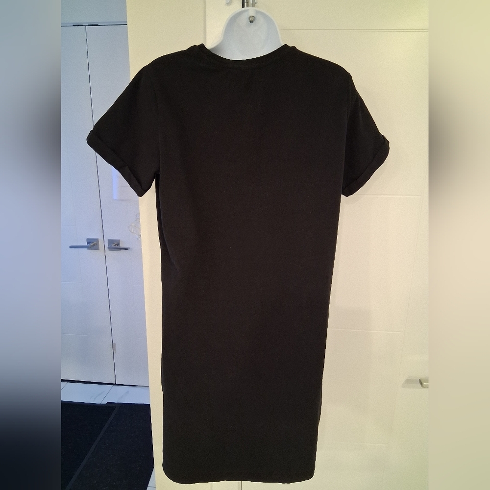 Lazypants/ Black T-Shirt Dress/ Cotton Blend/ Size US M - Picture 3 of 11